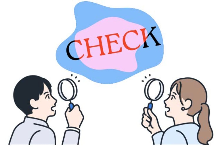 ツバメの巣サプリの純度や品質を虫眼鏡で確認するイメージ